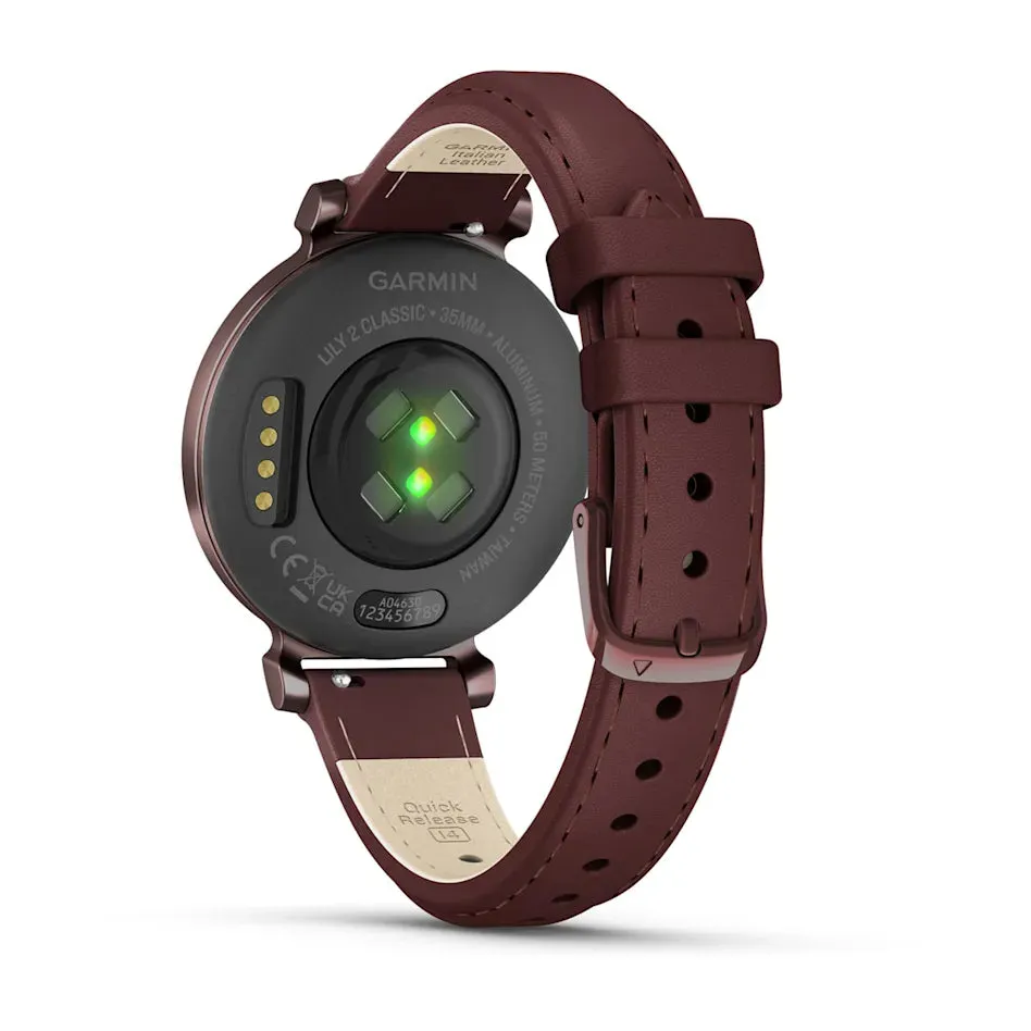 * Lily 2 Dark Bronze Case With Mulberry Leather Band