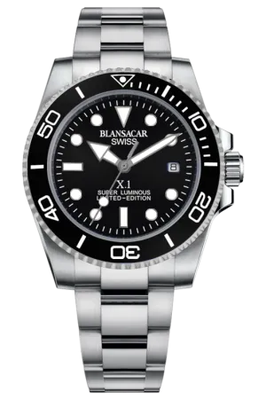 02-M0060-41SS-SUPER X1 (BLACK DIAL)