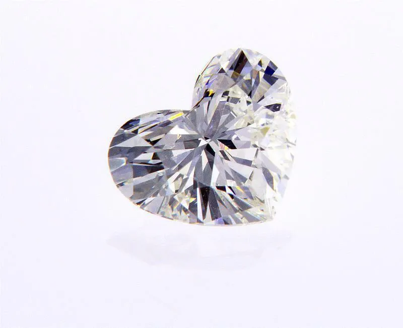 0.76 CT Natural Loose Diamond I Color SI2 Clarity Heart Cut GIA Certified