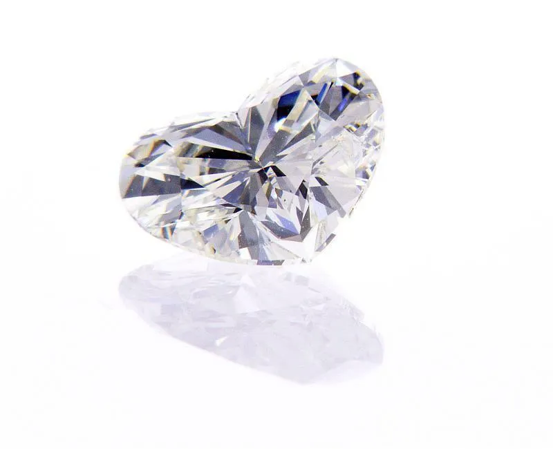 0.76 CT Natural Loose Diamond I Color SI2 Clarity Heart Cut GIA Certified