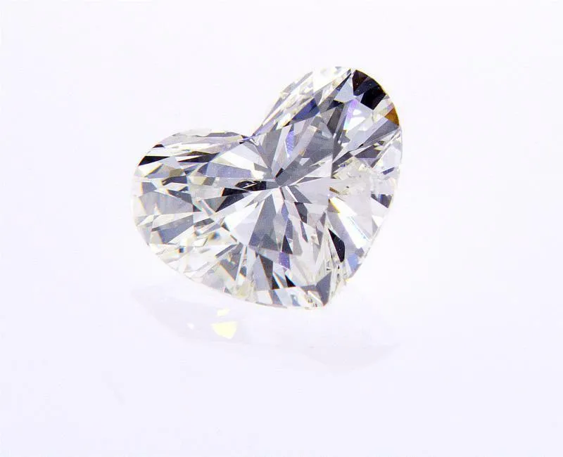 0.76 CT Natural Loose Diamond I Color SI2 Clarity Heart Cut GIA Certified