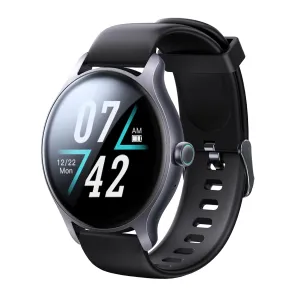 1.28 Inch Ip68 Waterproof Smart Watch Support Make / Answer Call & Heart Rate Monitoring Dark Grey