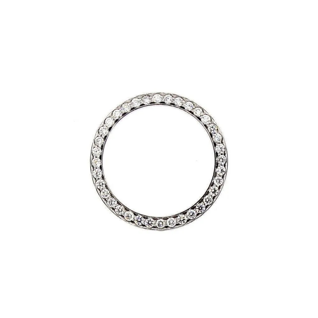 1.5 Ct Ladies Custom Mined Diamond Bezel To Fit Rolex Datejust & Date Watch 26 mm