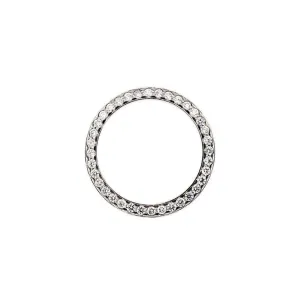 1.5 Ct Ladies Custom Mined Diamond Bezel To Fit Rolex Datejust & Date Watch 26 mm