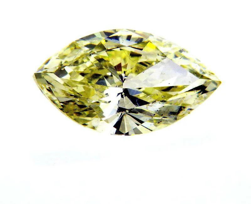1.50CT Fancy Yellow Natural Loose Diamond Rare Color SI2 Clarity Marquise Cut