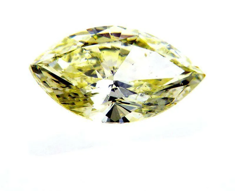 1.50CT Fancy Yellow Natural Loose Diamond Rare Color SI2 Clarity Marquise Cut