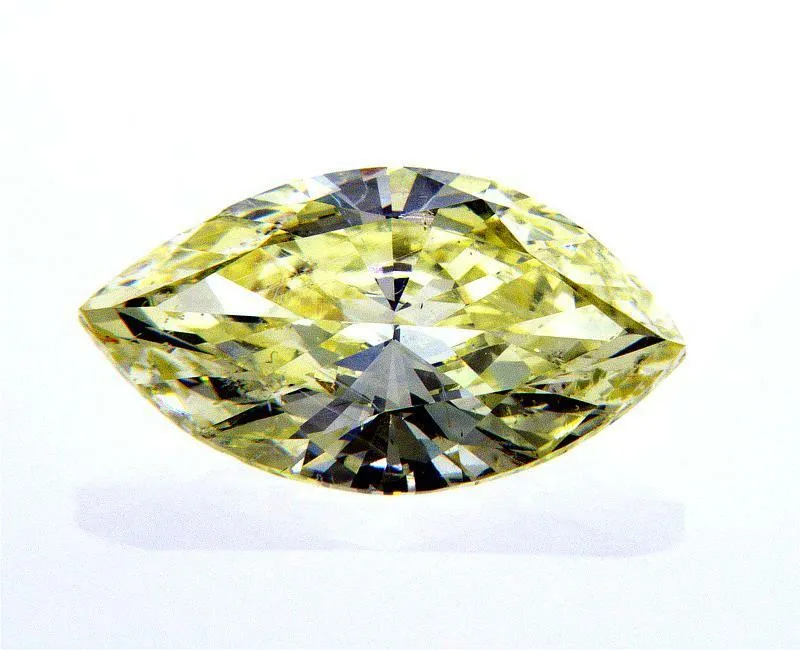 1.50CT Fancy Yellow Natural Loose Diamond Rare Color SI2 Clarity Marquise Cut