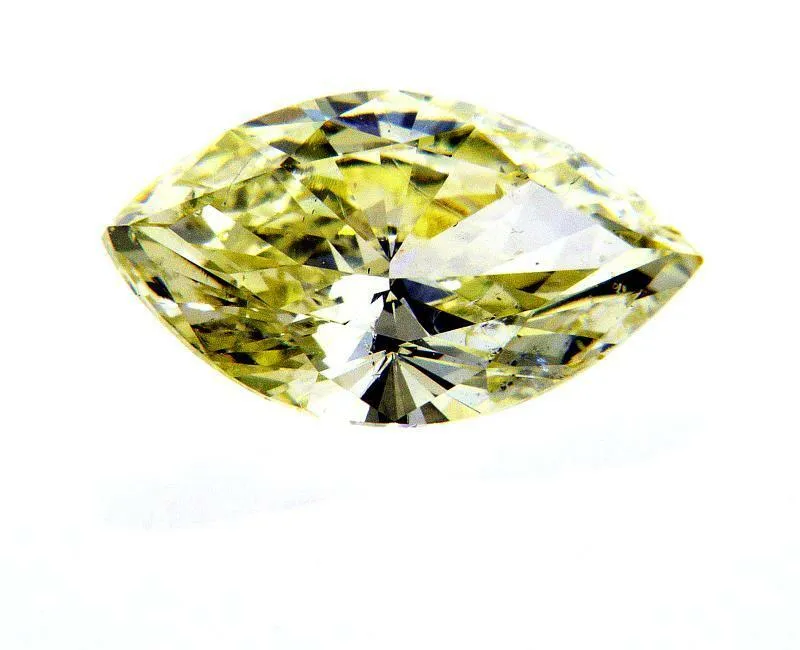 1.50CT Fancy Yellow Natural Loose Diamond Rare Color SI2 Clarity Marquise Cut