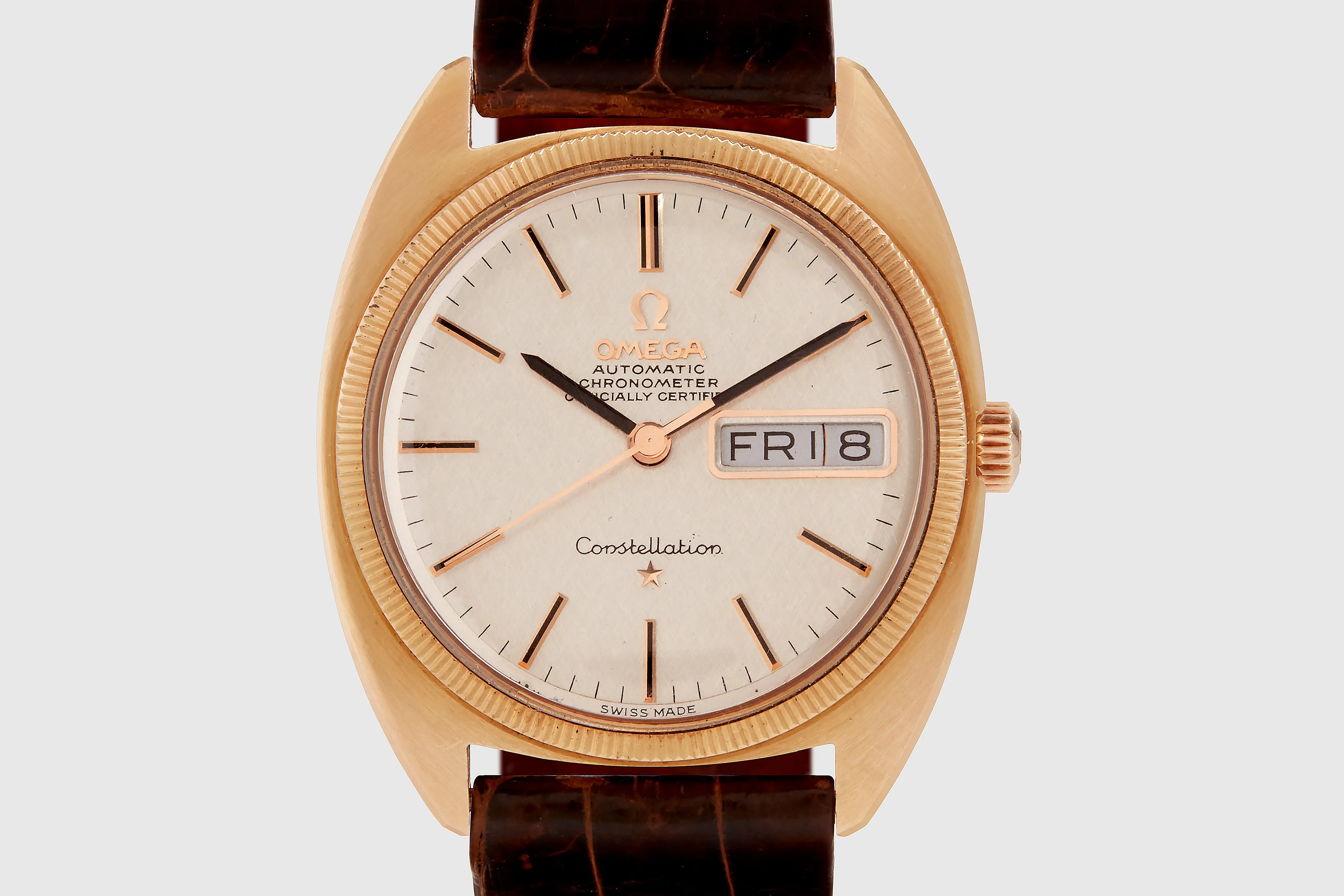 18 Carat Pink Gold Omega Constellation