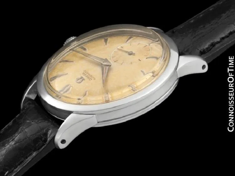 1956 Omega Vintage (Seamaster) Mens Automatic, Waterproof Tropical Dial Watch - Stainless Steel