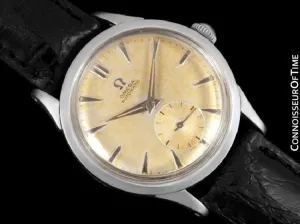 1956 Omega Vintage (Seamaster) Mens Automatic, Waterproof Tropical Dial Watch - Stainless Steel