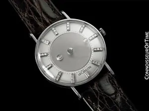 1957 Jaeger-LeCoultre / Vacheron & Constantin Vintage Galaxy Mystery Dial - 14K White Gold & Diamonds