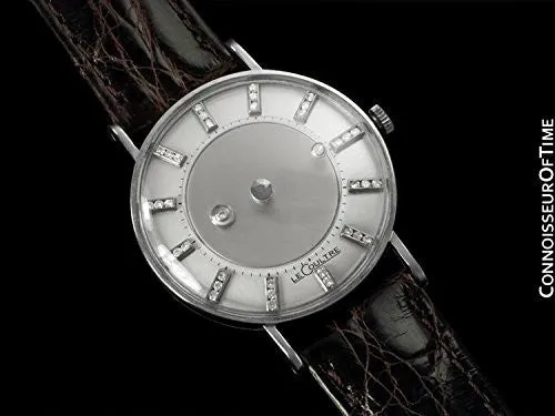 1957 Jaeger-LeCoultre / Vacheron & Constantin Vintage Galaxy Mystery Dial - 14K White Gold & Diamonds