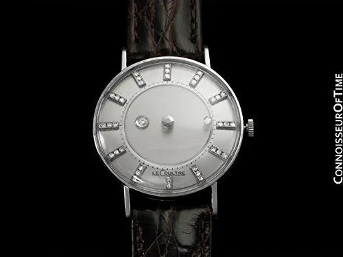 1957 Jaeger-LeCoultre / Vacheron & Constantin Vintage Galaxy Mystery Dial - 14K White Gold & Diamonds