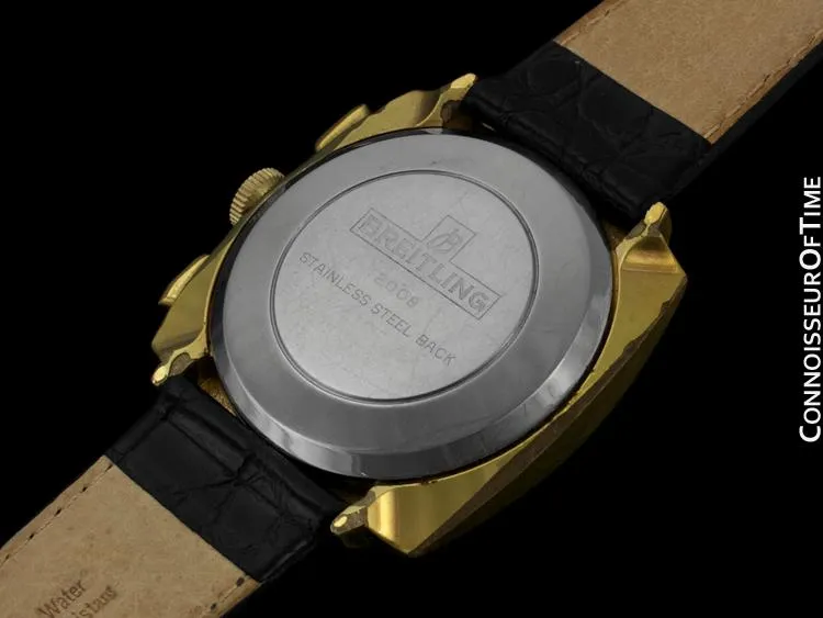 1969 Breitling Top Time Vintage Large Pilots Panda Dial Chronograph - 14K Gold Filled & Stainless Steel