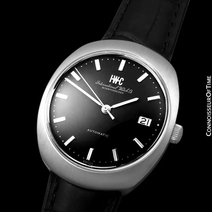 1969 IWC Vintage Mens Full Size Watch, Cal. 8541B Pellaton Automatic with Date - Stainless Steel
