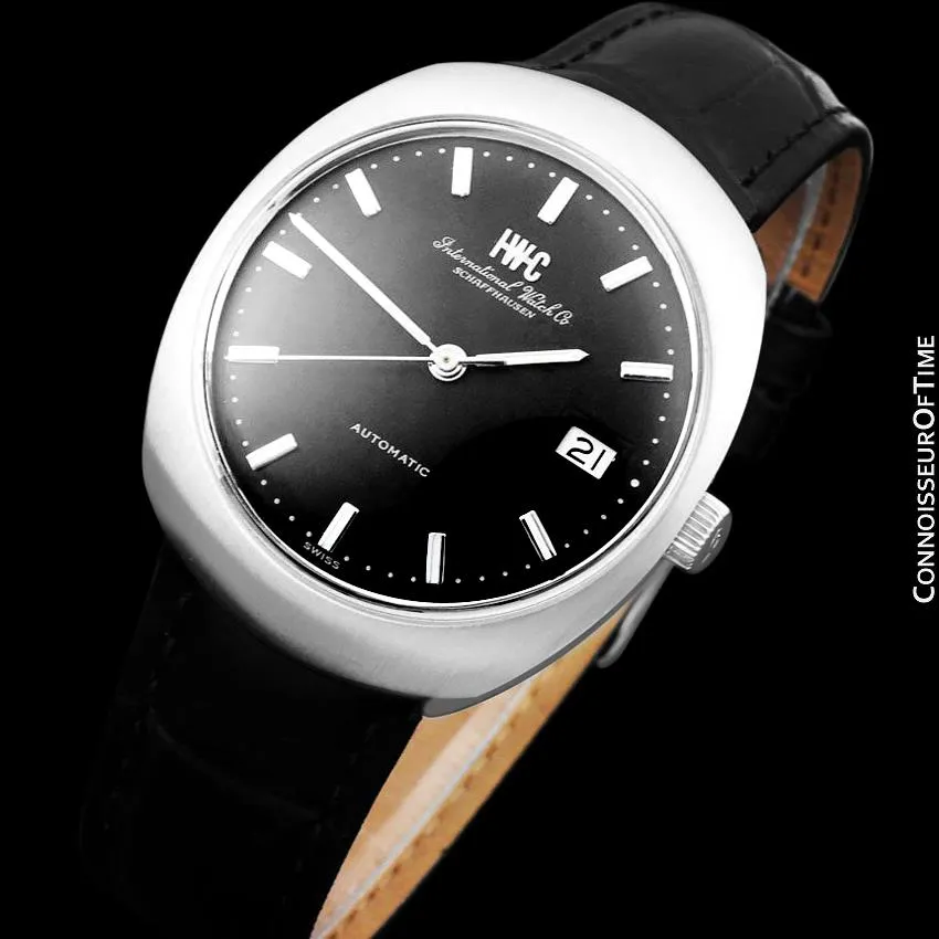 1969 IWC Vintage Mens Full Size Watch, Cal. 8541B Pellaton Automatic with Date - Stainless Steel