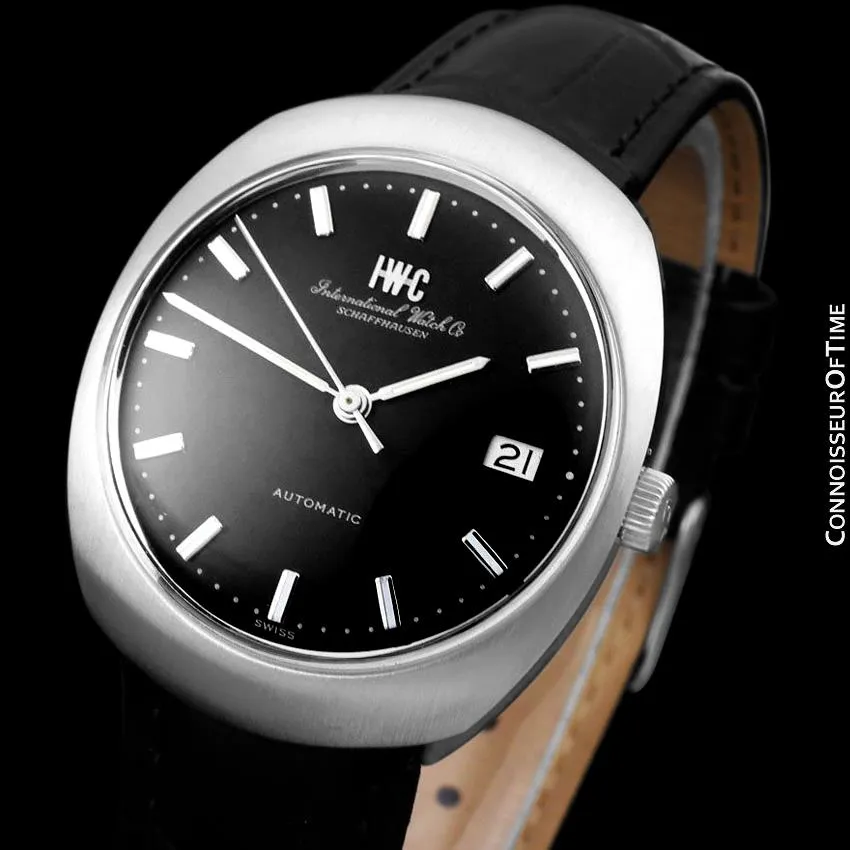 1969 IWC Vintage Mens Full Size Watch, Cal. 8541B Pellaton Automatic with Date - Stainless Steel