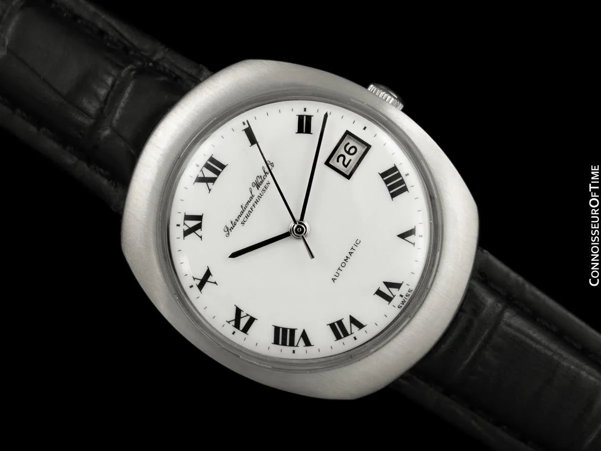 1970 IWC Vintage Mens Full Size Watch, Cal. 8541B Pellaton Automatic with Date - Stainless Steel