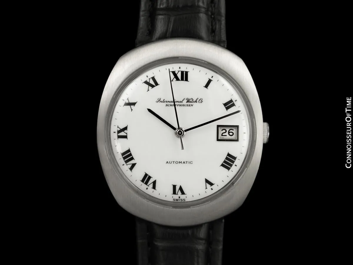 1970 IWC Vintage Mens Full Size Watch, Cal. 8541B Pellaton Automatic with Date - Stainless Steel