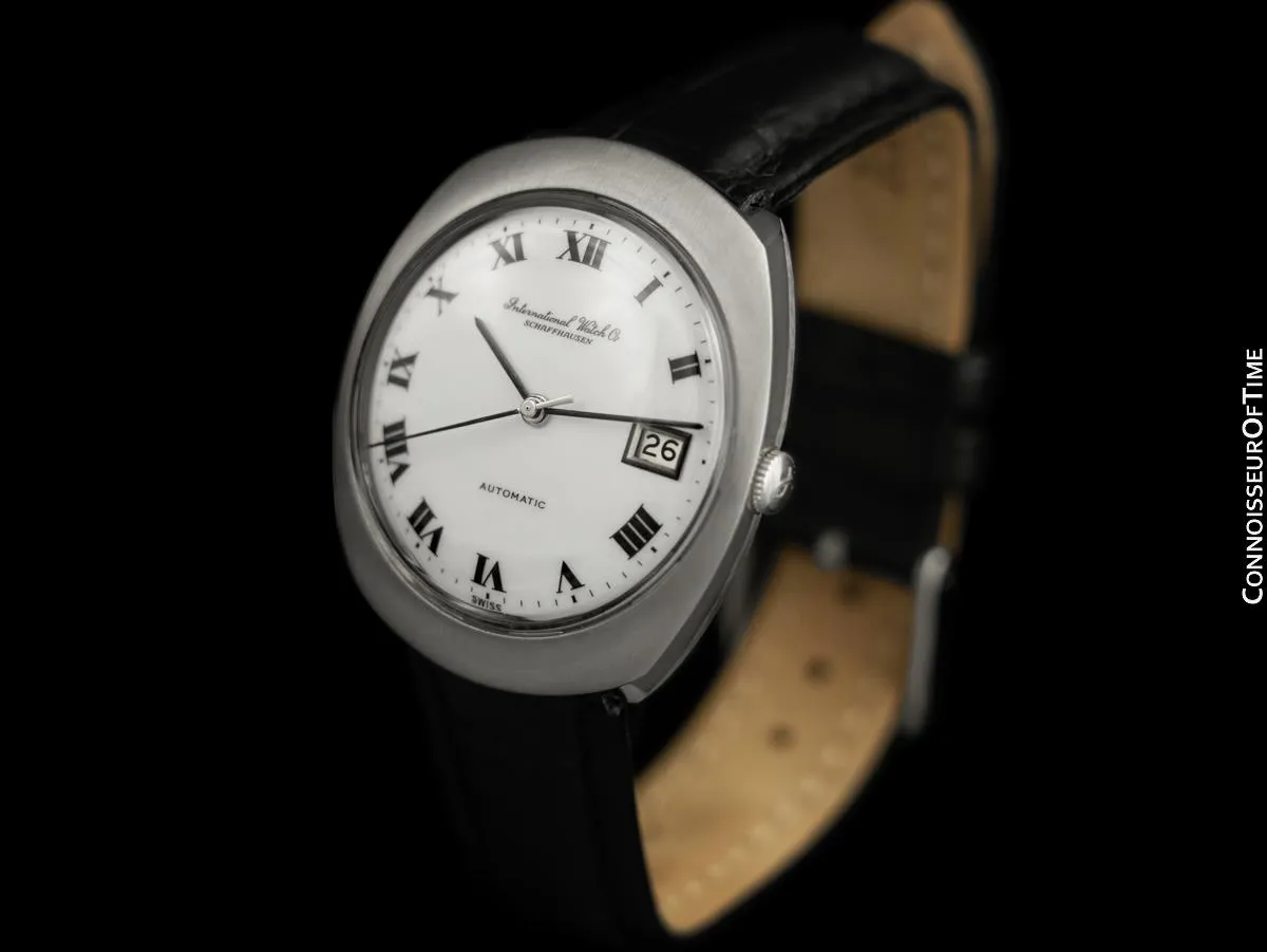 1970 IWC Vintage Mens Full Size Watch, Cal. 8541B Pellaton Automatic with Date - Stainless Steel
