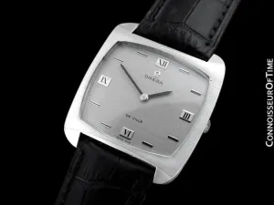 1970 Omega De Ville Full Size Mens Retro Ultra Thin TV Watch - Stainless Steel