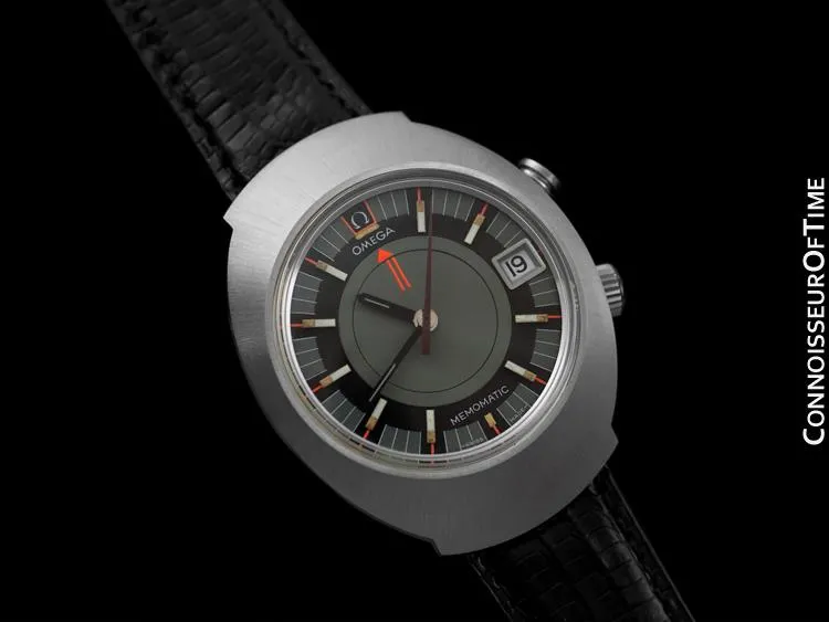 1970 Omega Seamaster Memomatic Massive Mens Retro Alarm Watch - Stainless Steel