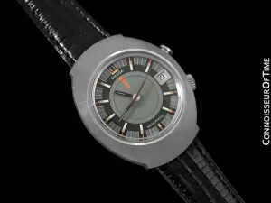 1970 Omega Seamaster Memomatic Massive Mens Retro Alarm Watch - Stainless Steel