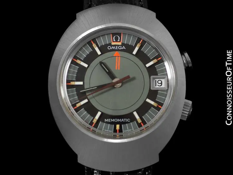 1970 Omega Seamaster Memomatic Massive Mens Retro Alarm Watch - Stainless Steel