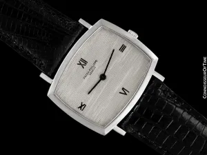 1970 Patek Philippe Classic Vintage Mens Ultra Thin Retro TV Watch - 18K White Gold