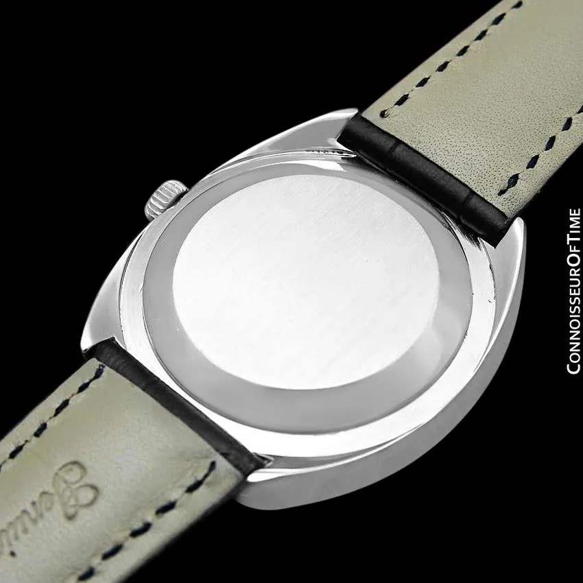 1970's IWC Vintage Mens Watch, Cal. 8541B Automatic, Silver Dial with Date - Stainless Steel