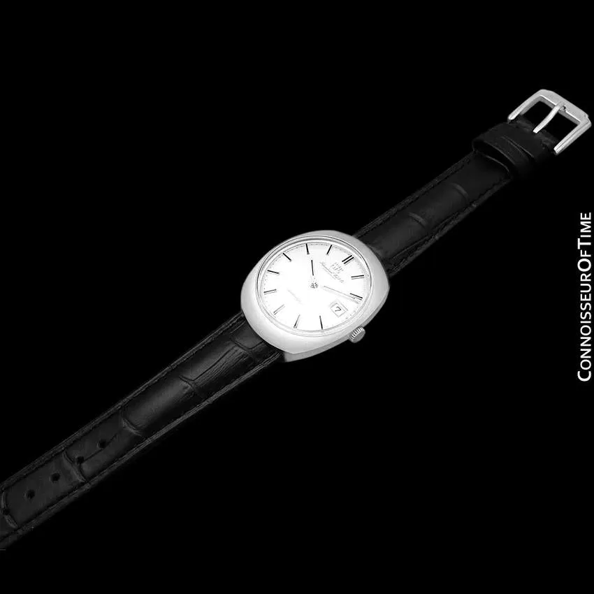 1970's IWC Vintage Mens Watch, Cal. 8541B Automatic, Silver Dial with Date - Stainless Steel