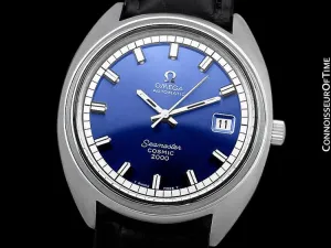 1970's Omega Seamaster Cosmic 2000 Vintage Mens Divers Watch - Stainless Steel
