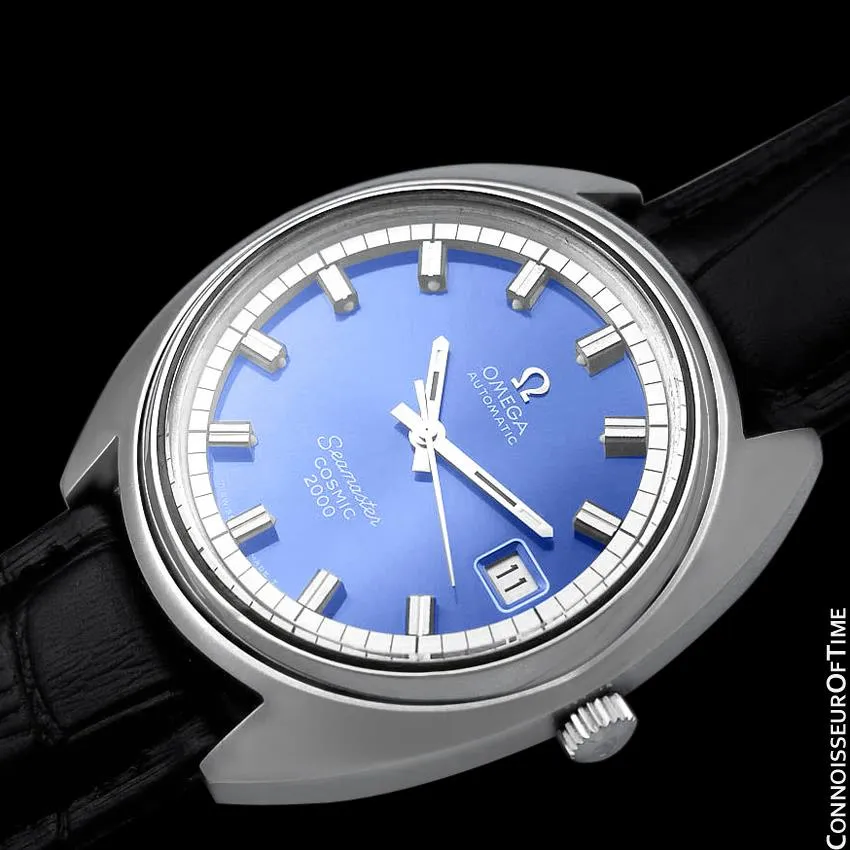 1970's Omega Seamaster Cosmic 2000 Vintage Mens Divers Watch - Stainless Steel