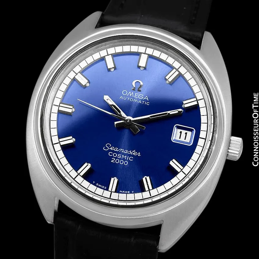 1970's Omega Seamaster Cosmic 2000 Vintage Mens Divers Watch - Stainless Steel