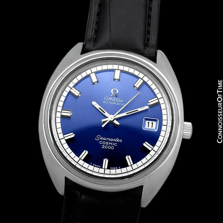1970's Omega Seamaster Cosmic 2000 Vintage Mens Divers Watch - Stainless Steel