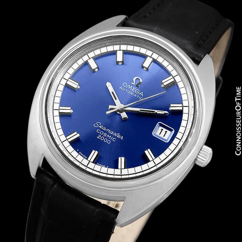 1970's Omega Seamaster Cosmic 2000 Vintage Mens Divers Watch - Stainless Steel