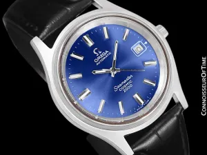 1970's Omega Seamaster Cosmic 2000 Vintage Retro Mens Dive Watch, Date - Stainless Steel