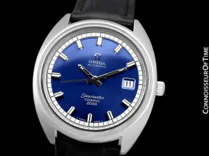 1970's Omega Seamaster Cosmic 2000 Vintage Retro Mens Dive Watch, Date - Stainless Steel
