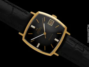 1971 Omega Geneve Vintage Mens Automatic Cal. 565 Dress Watch - 18K Gold Plated & Stainless Steel