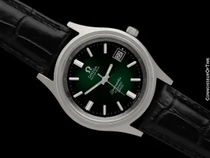 1971 Omega Seamaster Cosmic 2000 Vintage Retro Mens Dive Watch with Green Dial - Stainless Steel