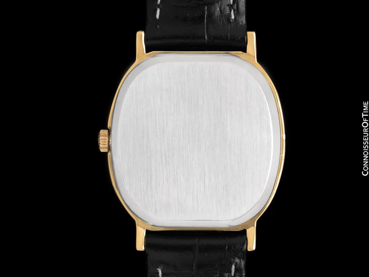 1973 Omega De Ville Vintage Mens Automatic Full Size Ellipse Watch - 18K Gold Plated & Stainless Steel