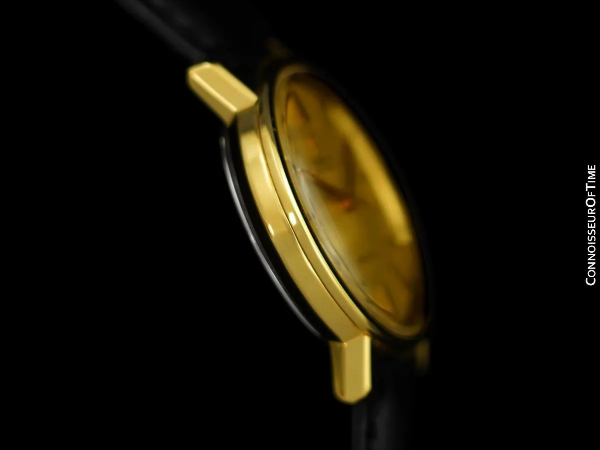 1973 Omega De Ville Vintage Mens Full Size Automatic Watch - 18K Gold Plated & Stainless Steel