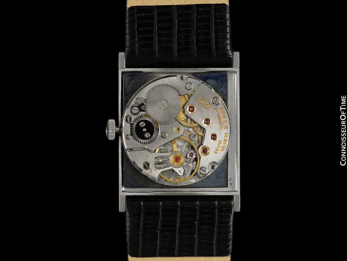 1973 Rolex Cellini Vintage Mens Handwound Watch, Ref. 4014 - 18K White Gold