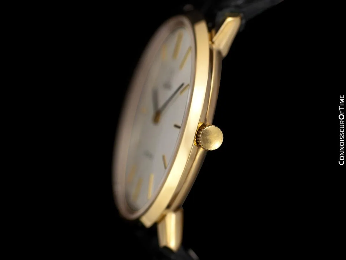 1974 Omega De Ville Vintage Mens Handwound Dress Watch - 18K Gold Plated & Stainless Steel
