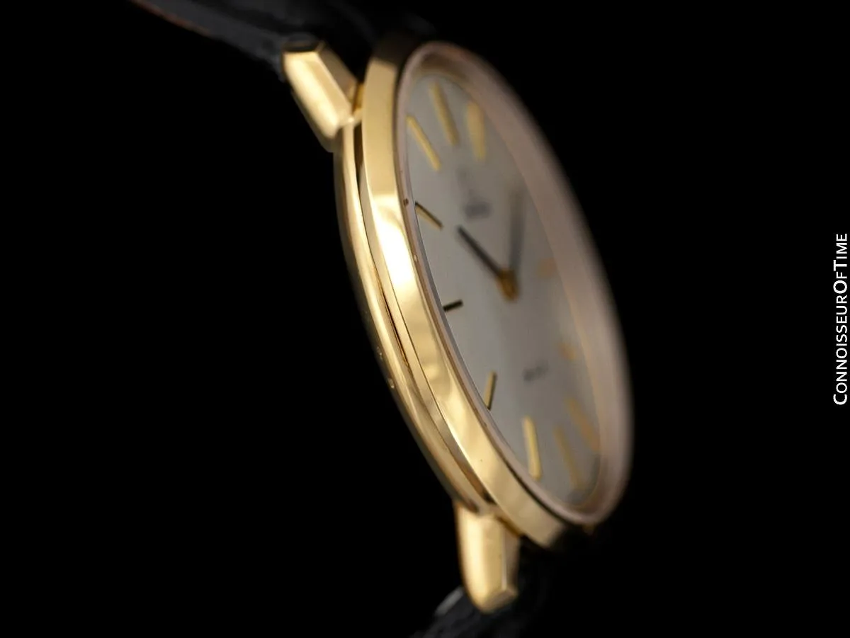 1974 Omega De Ville Vintage Mens Handwound Dress Watch - 18K Gold Plated & Stainless Steel