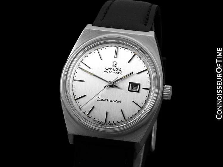 1974 Omega Seamaster Unisex Midsize Vintage Retro Dive Watch, Date - Stainless Steel