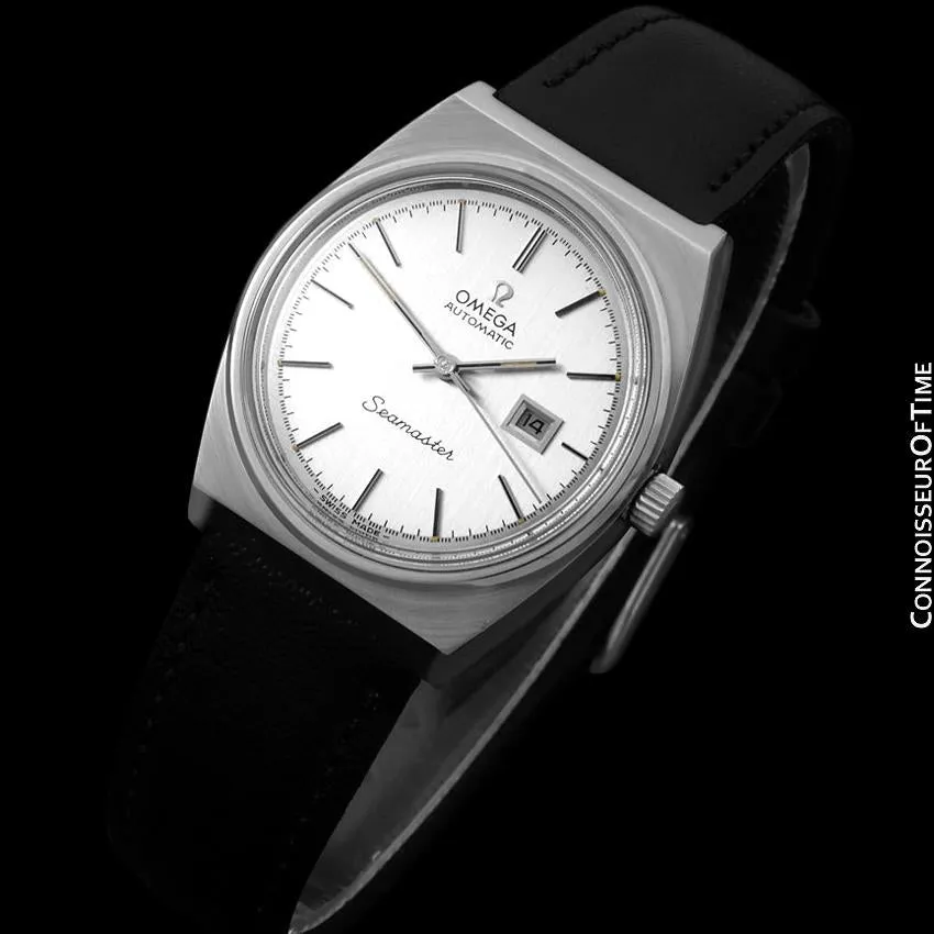 1974 Omega Seamaster Unisex Midsize Vintage Retro Dive Watch, Date - Stainless Steel