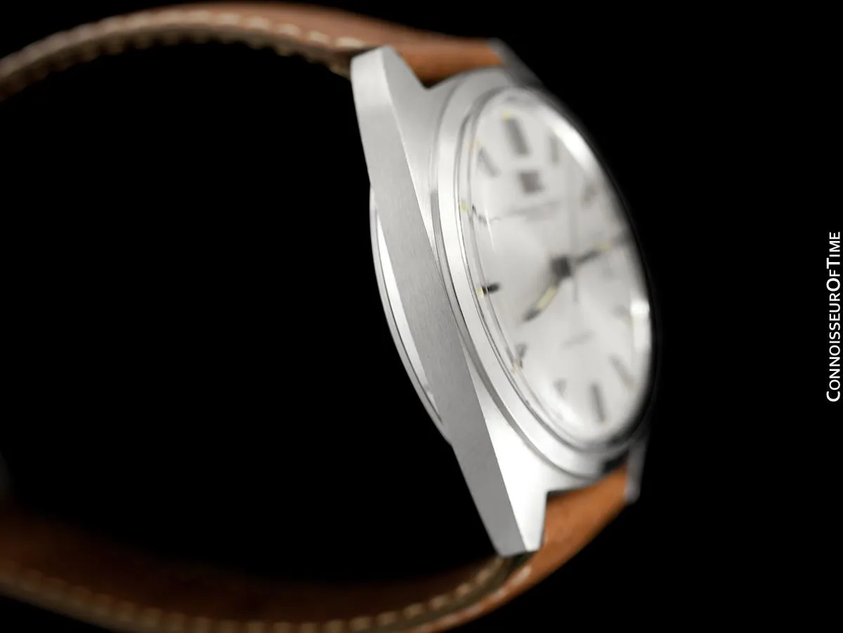 1978 IWC Vintage Mens Automatic Watch, Silver Dial with Date, Stainless Steel - Like New Old Stock