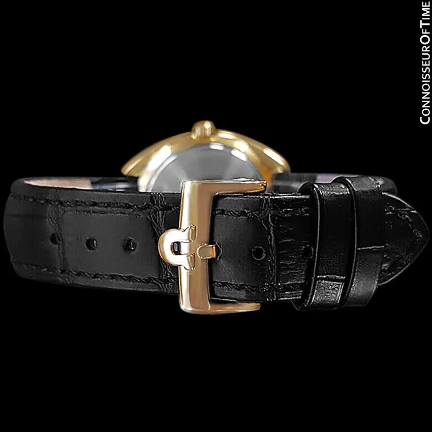 1978 Omega Seamaster Classic Vintage Mens Full Size Accuset Watch, Date - 18K Gold Plated & Stainless Steel